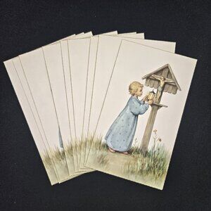 Child w Crucifix Vintage 1960s Children's Holy Prayer Cards Lot NOS 25pc